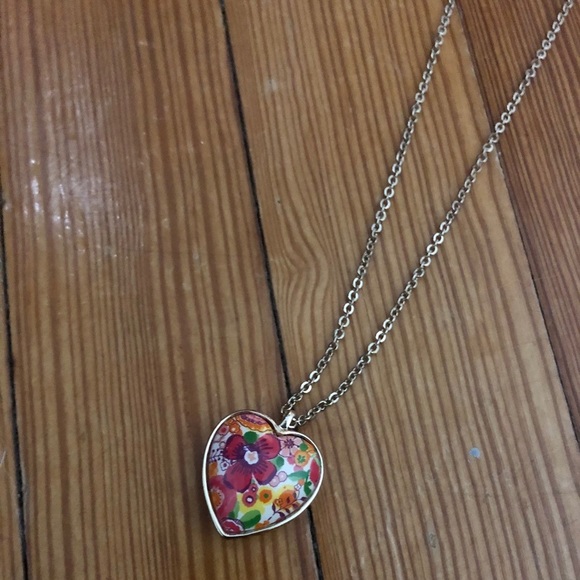 Vera Bradley Long Heart Necklace - Picture 4 of 6